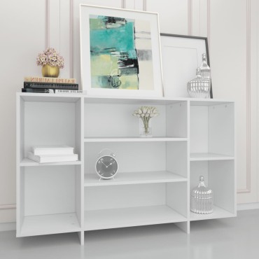 vidaXL Ντουλάπι Καπνιστή Λευκό 120x30x75cm από Επεξεργασμένο Ξύλο 1 τεμ.