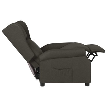 vidaXL Πολυθρόνα Ανακλινόμενη Taupe Υφασμάτινη 73x95x103cm 1 τεμ.