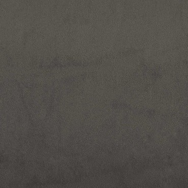 vidaXL Κρεβάτι Boxspring με Στρώμα Σκούρο Γκρι 120x190 εκ. Βελούδινο