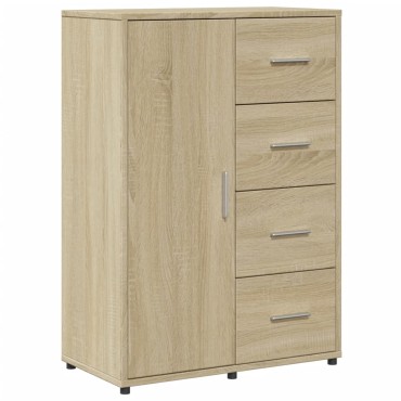 vidaXL Βοηθητικά Ντουλάπια 2 τεμ. Sonoma Δρυς 60x31x84cm Επεξ. Ξύλο