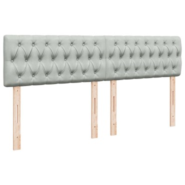 vidaXL Κρεβάτι Boxspring με Στρώμα Ανοιχτό Γκρι 200x200 εκ. Βελούδινο