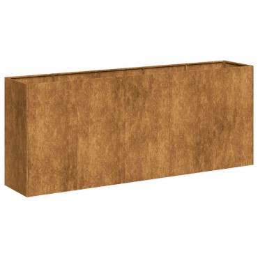 vidaXL Ζαρντινιέρα 200x40x80 εκ. Ατσάλι Σκληρυθέν στον Αέρα
