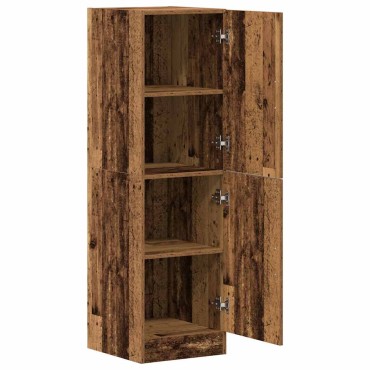 vidaXL Ντουλάπι Κουζίνας Όψη Παλαιού Ξύλου 38x41,5x131,5cm Επεξ. Ξύλο 1 τεμ.