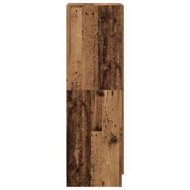 vidaXL Ντουλάπι Κουζίνας Όψη Παλαιού Ξύλου 38x41,5x131,5cm Επεξ. Ξύλο 1 τεμ.