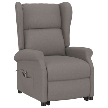 vidaXL Πολυθρόνα με Ανύψωση Taupe Υφασμάτινη 73x95x103cm 1 τεμ.