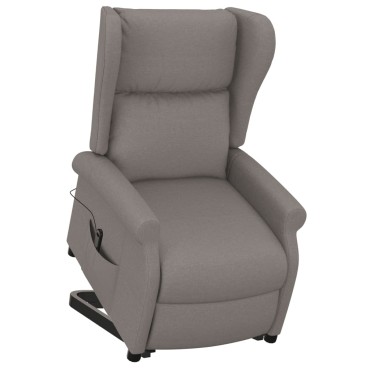 vidaXL Πολυθρόνα με Ανύψωση Taupe Υφασμάτινη 73x95x103cm 1 τεμ.