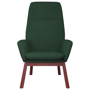 vidaXL Πολυθρόνα Relax Σκούρο Πράσινο Υφασμάτινη 70x77x94cm 1 τεμ.