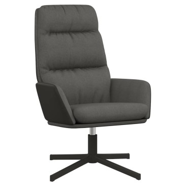 vidaXL Πολυθρόνα Relax Σκούρο Γκρι Υφασμάτινη 70x77x98cm 1 τεμ.