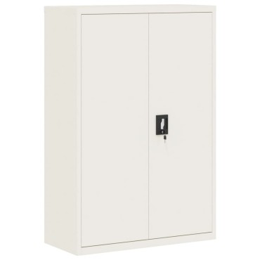 vidaXL Αρχειοθήκη Λευκή 90x40x140cm Ατσάλινη 1 τεμ.