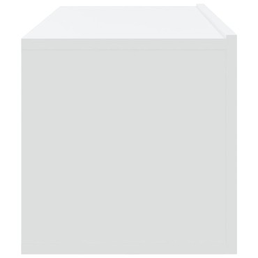 vidaXL Έπιπλα Τηλεόρασης Τοίχου 2 τεμ. Λευκά 100x30x30cm Επεξ. Ξύλο