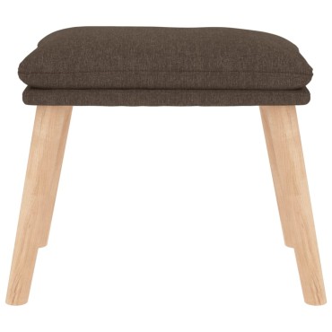 vidaXL Πολυθρόνα Relax Taupe Υφασμάτινη με Σκαμπό 70x77x98cm 1 τεμ.