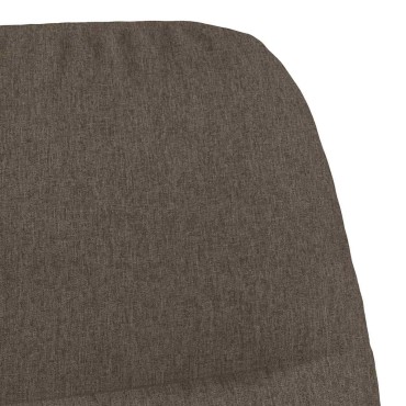 vidaXL Πολυθρόνα Relax Taupe Υφασμάτινη με Σκαμπό 70x77x98cm 1 τεμ.
