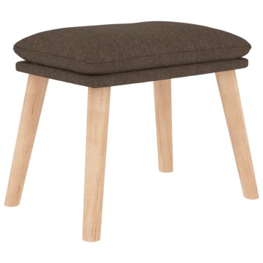 vidaXL Πολυθρόνα Relax Taupe Υφασμάτινη με Σκαμπό 70x77x98cm 1 τεμ.