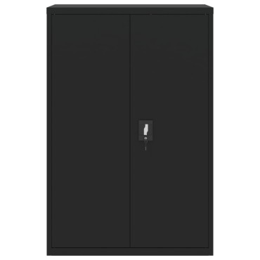 vidaXL Αρχειοθήκη Μαύρη 90x40x140cm Ατσάλινη 1 τεμ.