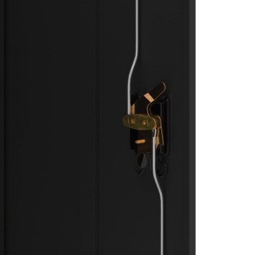 vidaXL Αρχειοθήκη Μαύρη 90x40x140cm Ατσάλινη 1 τεμ.