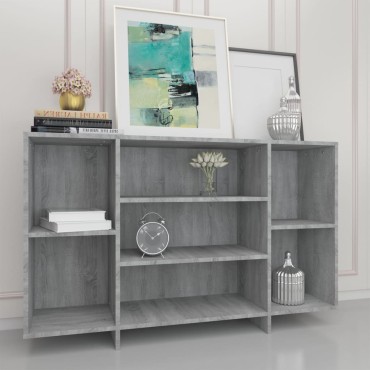 vidaXL Ντουλάπι Γκρι Sonoma 120x30x75cm από Επεξεργ. Ξύλο 1 τεμ.