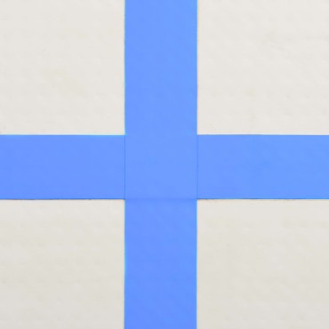 vidaXL Στρώμα Ενόργανης Φουσκωτό Μπλε 200 x 200 x 15 εκ. PVC με Τρόμπα
