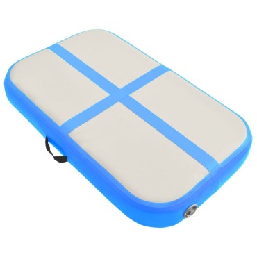 vidaXL Στρώμα Ενόργανης Φουσκωτό Μπλε 60x100x15 εκ. από PVC με Τρόμπα