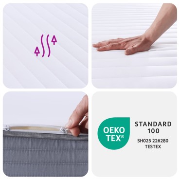 vidaXL Στρώμα Αφρού Medium Soft 180x200cm 1 τεμ. - Διπλό