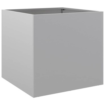 vidaXL Ζαρντινιέρες 2 τεμ. Ασημί 42 x 40 x 39 εκ. Γαλβανισμένο Χάλυβα
