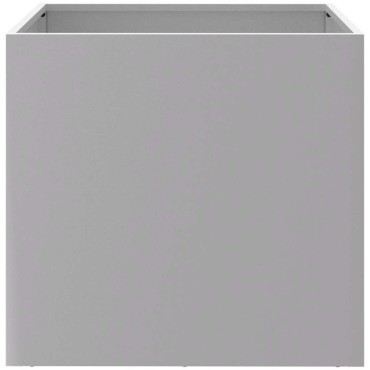 vidaXL Ζαρντινιέρες 2 τεμ. Ασημί 42 x 40 x 39 εκ. Γαλβανισμένο Χάλυβα