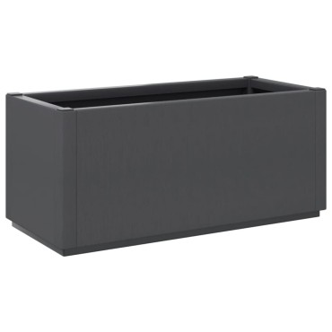 vidaXL Ζαρντινιέρα Κήπου Σκούρο Γκρι 80x36x35 εκ. Πολυπροπυλένιο