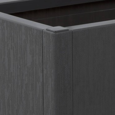 vidaXL Ζαρντινιέρα Κήπου Σκούρο Γκρι 80x36x35 εκ. Πολυπροπυλένιο