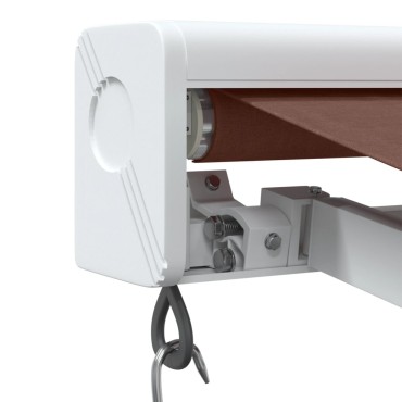 vidaXL Τέντα Πτυσσόμενη Χειροκίνητη Καφέ 500x300 εκ.