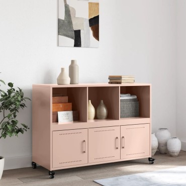 vidaXL Ντουλάπι Ροζ 100,5x39x72cm από Χάλυβα 1 τεμ.