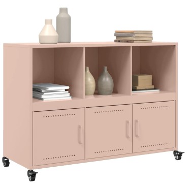 vidaXL Ντουλάπι Ροζ 100,5x39x72cm από Χάλυβα 1 τεμ.