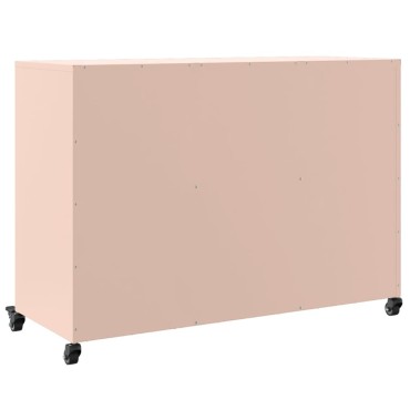 vidaXL Ντουλάπι Ροζ 100,5x39x72cm από Χάλυβα 1 τεμ.
