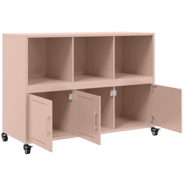 vidaXL Ντουλάπι Ροζ 100,5x39x72cm από Χάλυβα 1 τεμ.