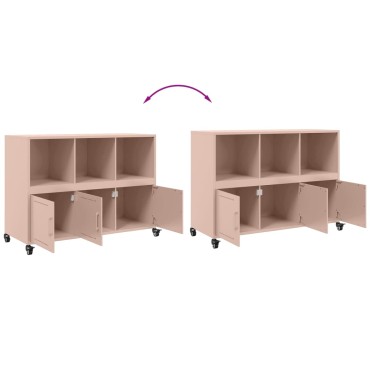vidaXL Ντουλάπι Ροζ 100,5x39x72cm από Χάλυβα 1 τεμ.