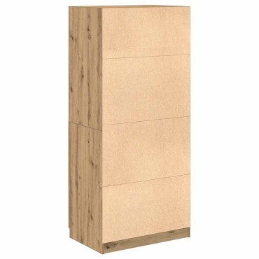 vidaXL Ντουλάπα Τεχνίτης Δρυς 80x52x180cm Επεξεργασμένο Ξύλο 1 τεμ.