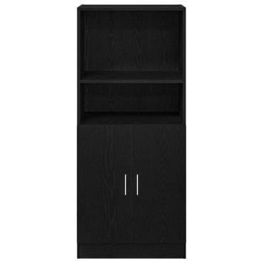 vidaXL Στήλη Κουζίνας Μαύρη 57x41,5x131,5cm από Επεξεργασμένο Ξύλο
