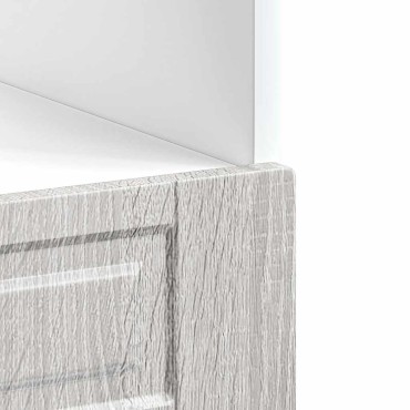 vidaXL Ντουλάπι φούρνου Porto Γκρι Sonoma Επεξεργασμένο ξύλο 60x46x81,5cm 1 τεμ.