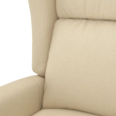 vidaXL Πολυθρόνα με Ανύψωση Κρεμ Υφασμάτινη 73x95x103cm 1 τεμ.