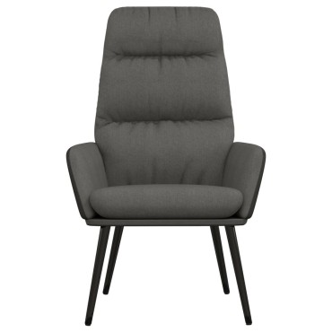 vidaXL Πολυθρόνα Relax Σκούρο Γκρι Υφασμάτινη 70x77x98cm 1 τεμ.
