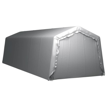 vidaXL Τέντα Αποθήκευσης Γκρι 300 x 900 εκ. Ατσάλινη