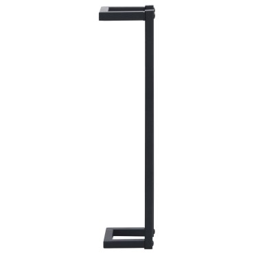 vidaXL Βάση για Πετσέτες Επιτοίχια Μαύρη 12,5x12,5x60 εκ. Σιδερένια