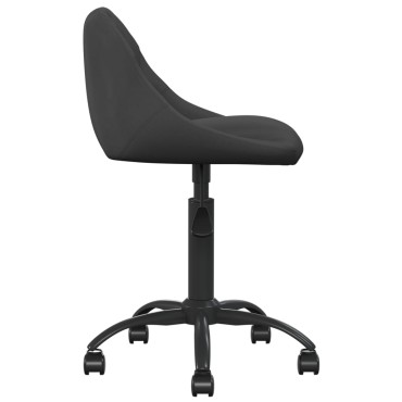 vidaXL Καρέκλα Γραφείου Μαύρη Βελούδινη 44x46x(67,5-79)cm 1 τεμ.
