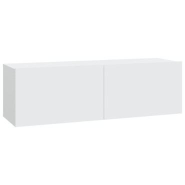vidaXL Έπιπλα Τηλεόρασης 4 τεμ. Λευκά 100x30x30cm