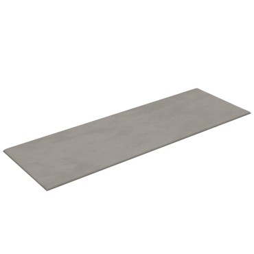 vidaXL Πάνελ Τοίχου 12 τεμ. Ανοιχτό γκρι 90 x 30 εκ. 3,24 μ² Βελούδο