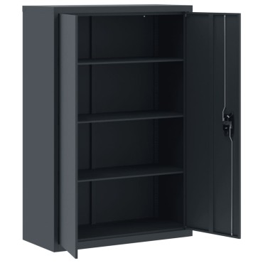 vidaXL Αρχειοθήκη Ανθρακί 90x40x140cm Ατσάλινη 1 τεμ.
