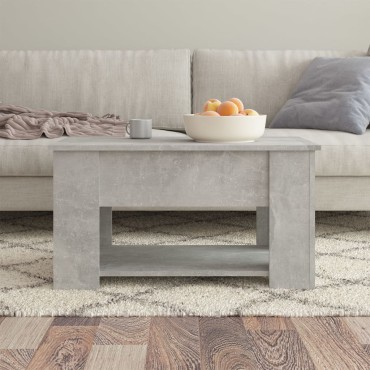 vidaXL Τραπεζάκι Σαλονιού Γκρι Σκυρ. 79x49x41cm Επεξεργασμένο Ξύλο 1 τεμ.
