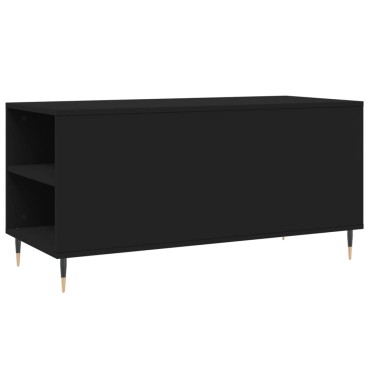 vidaXL Τραπεζάκι Σαλονιού Μαύρο 102x44,5x50cm από Επεξεργασμένο Ξύλο 1 τεμ.