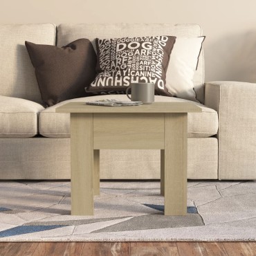 vidaXL Τραπεζάκι Σαλονιού Sonoma Δρυς 55x55x42cm Μοριοσανίδα 1 τεμ.