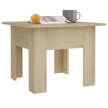 vidaXL Τραπεζάκι Σαλονιού Sonoma Δρυς 55x55x42cm Μοριοσανίδα 1 τεμ.