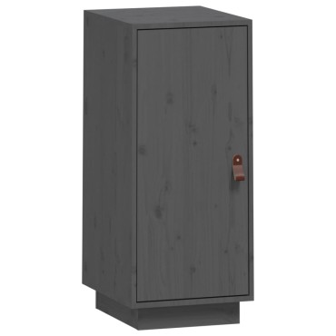 vidaXL Μπουφές Γκρι 34x40x75cm από Μασίφ Ξύλο Πεύκου 1 τεμ.