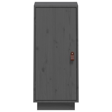 vidaXL Μπουφές Γκρι 34x40x75cm από Μασίφ Ξύλο Πεύκου 1 τεμ.